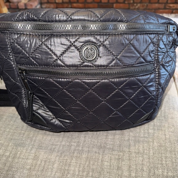 Joan & David Black Quilted Crossbody Bag - Picture 2 of 6